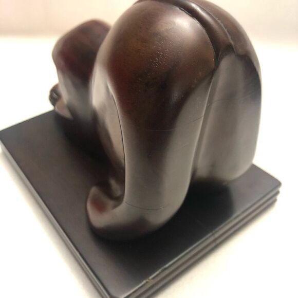 Selamat designs mahogany wood cats bookends - Picture 8 of 14